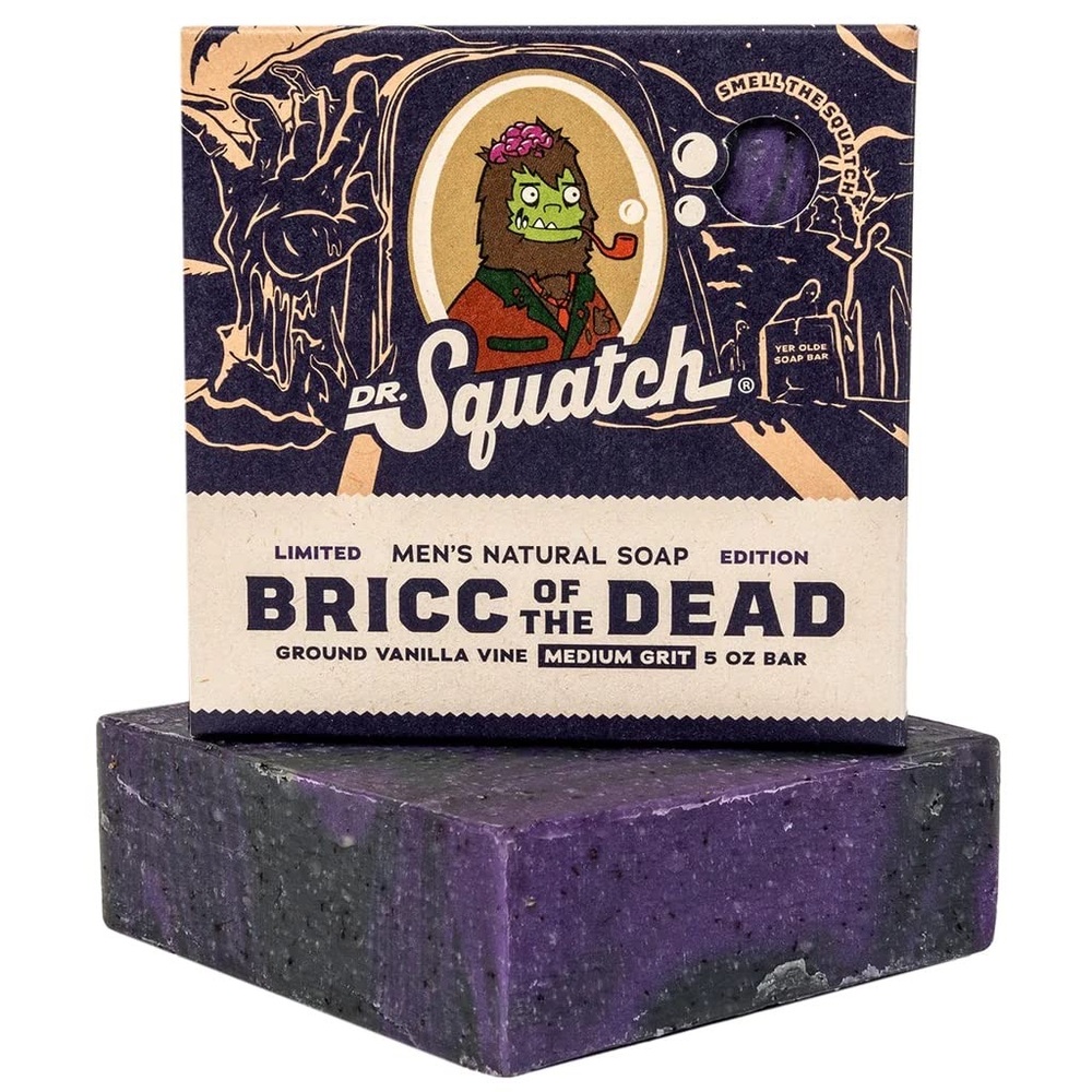 DR. SQUATCH NATURAL BAR SOAP.‎ BRICC OF THE DEAD. LIMITED EDITION. 5 oz